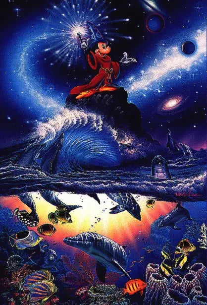 Disney Limited Art: Mickey & Minnie Romance (24″ × 36″) ABC Rugs Kilims