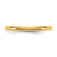 14KY 2mm European Comfort Fit Band Size 8.5