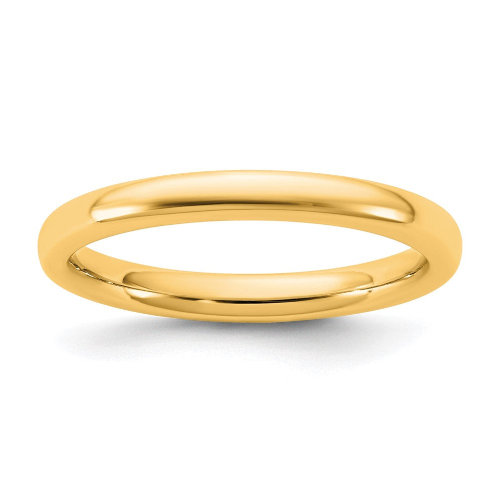 14KY 2.5mm European Comfort Fit Band Size 12.5
