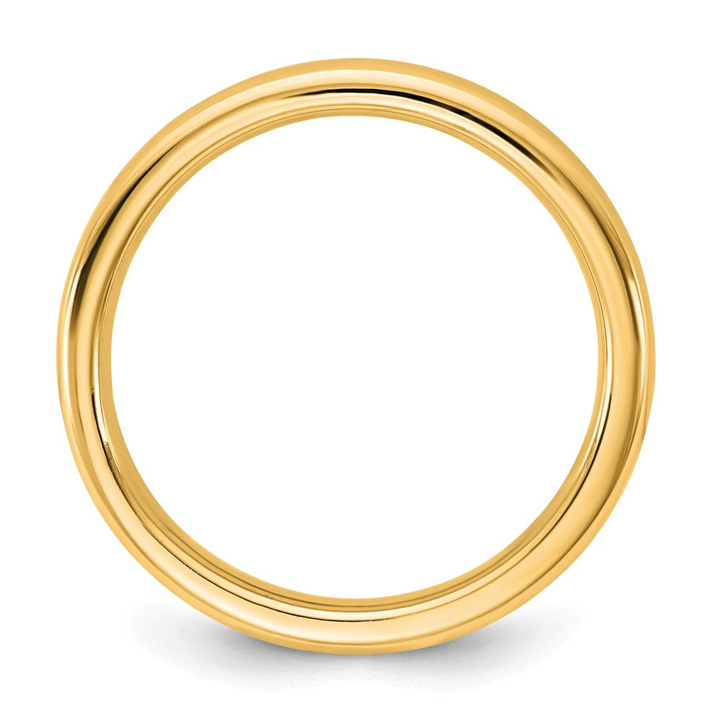 14KY 3mm European Comfort Fit Band Size 4