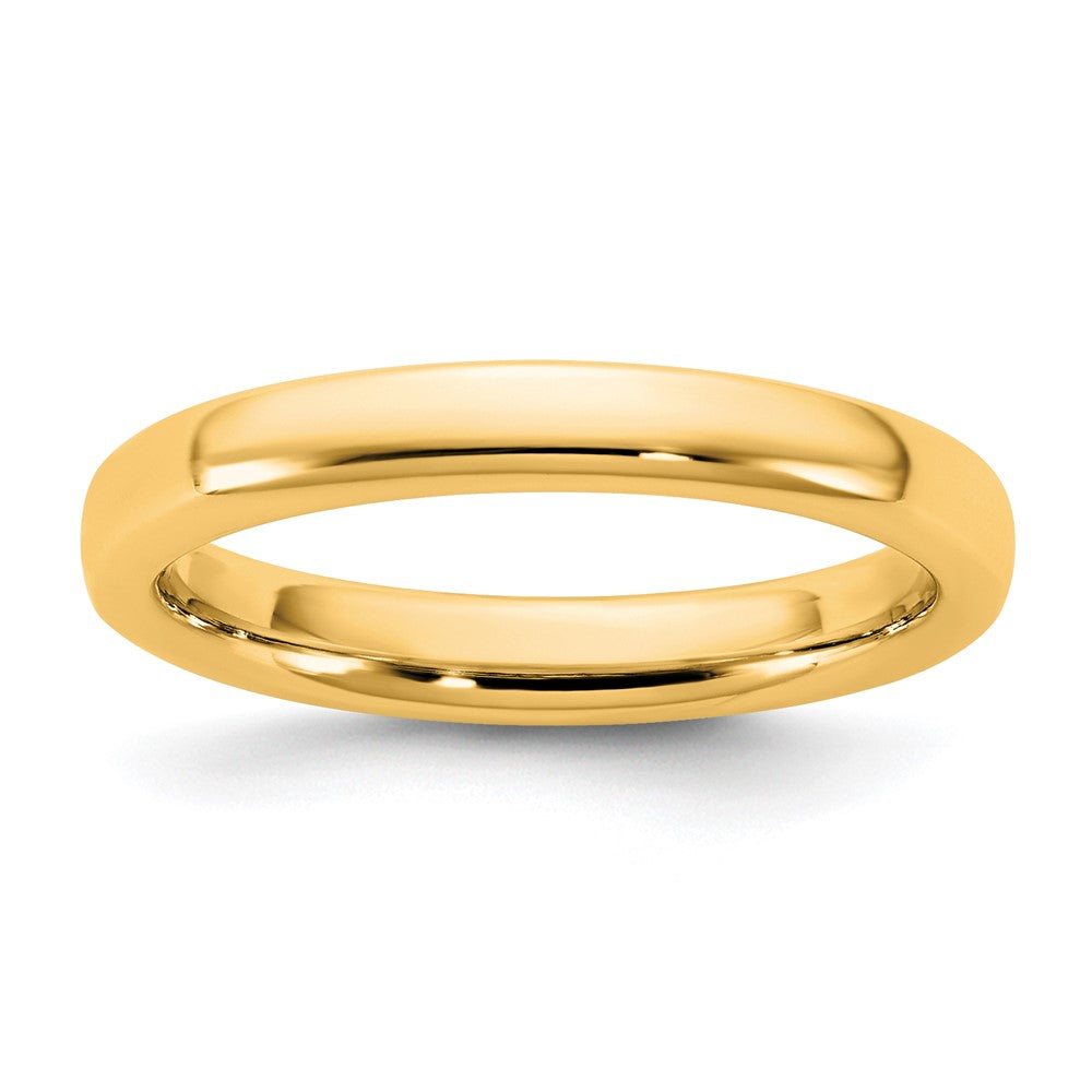 14KY 3mm European Comfort Fit Band Size 6.5