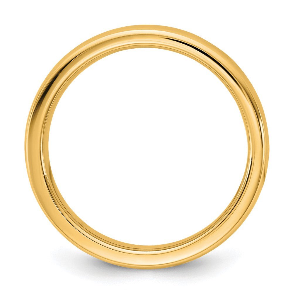 14KY 4mm European Comfort Fit Band Size 8.5