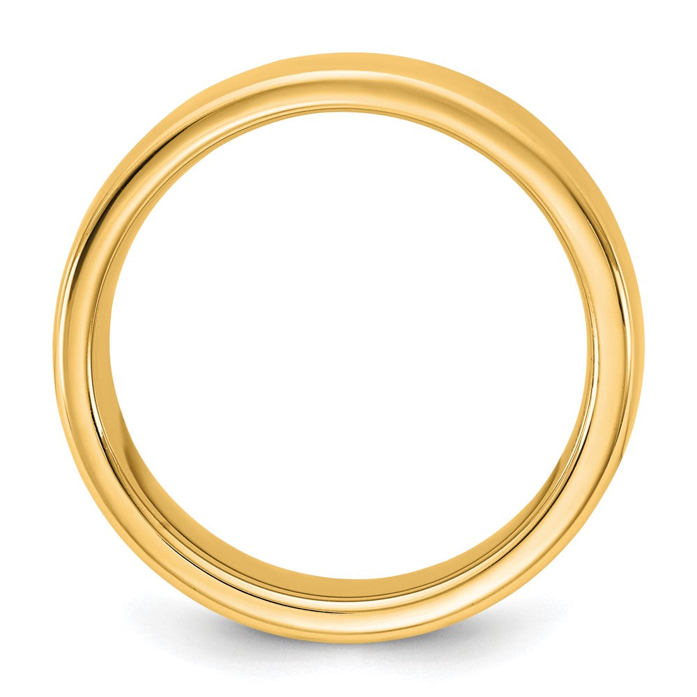 14KY 5.5mm European Comfort Fit Band Size 7.5