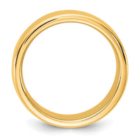 14KY 7mm European Comfort Fit Band Size 10