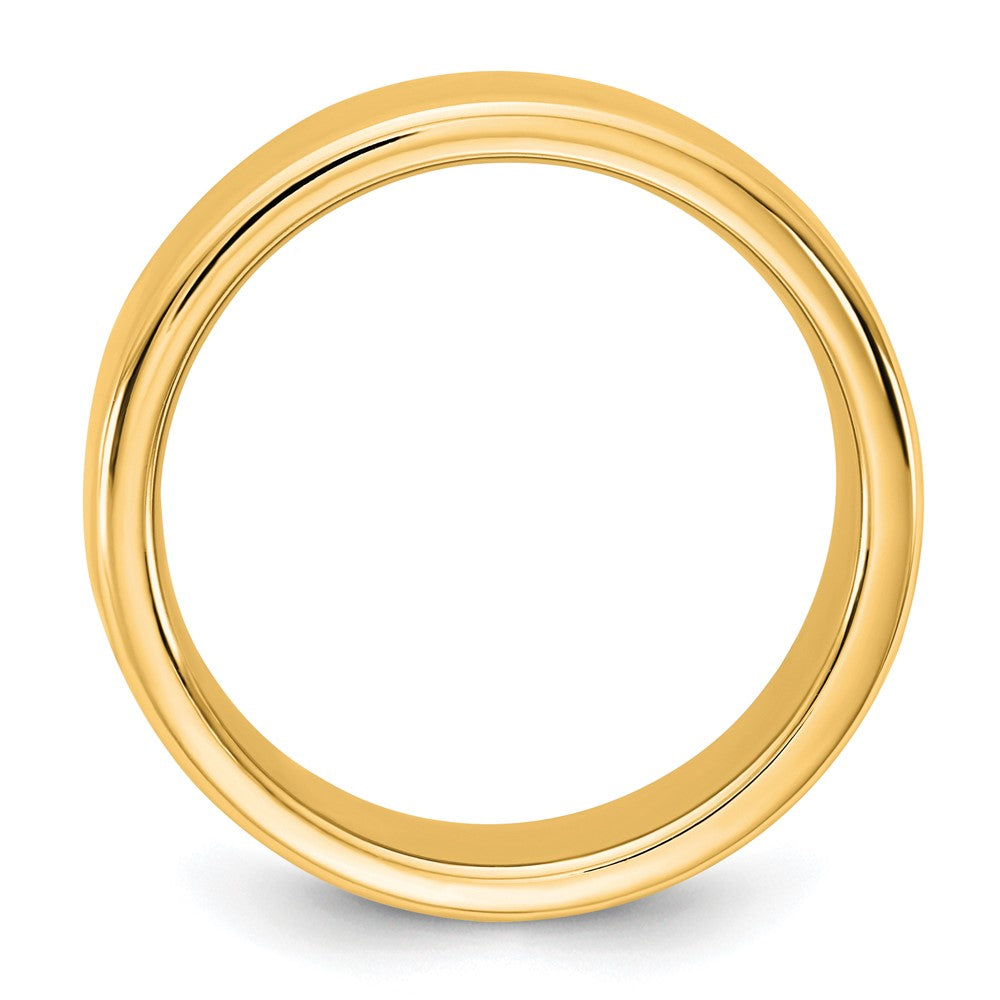 14KY 7mm European Comfort Fit Band Size 8.5