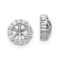 14k White Gold 1/4 ct Lab Grown Diamond VS/SI+ G+ Earring Jacket