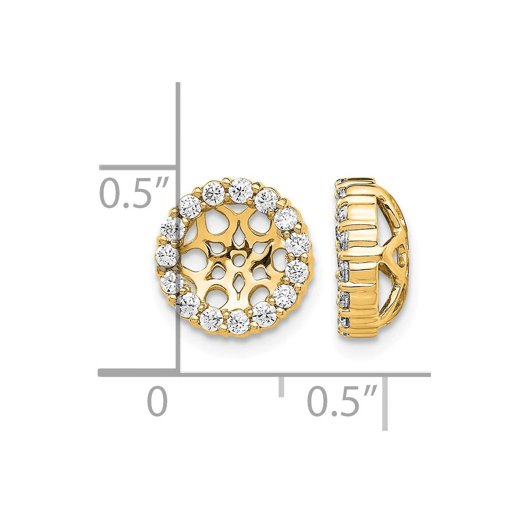 14k 1/2 ct Lab Grown Diamond VS/SI+ G+ Earring Jacket