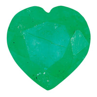 3mm Heart Emerald C Quality