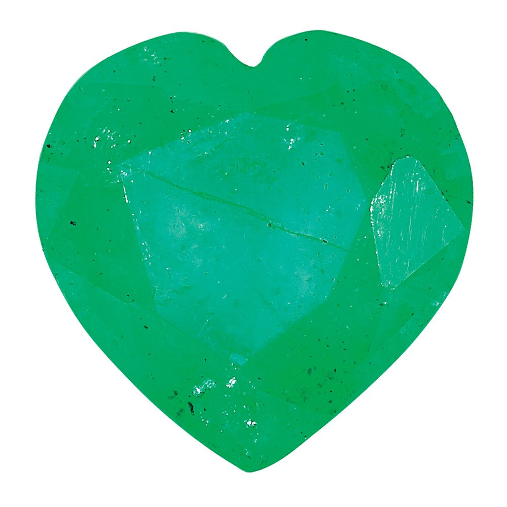 4mm Heart Emerald C Quality