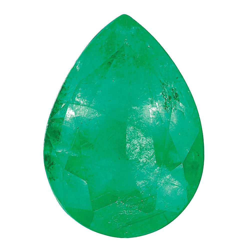 6x4mm Pear Emerald A Quality