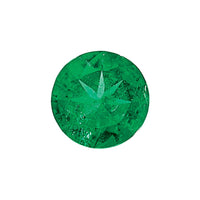 2mm Round Diamond-cut Emerald AAA Quality
