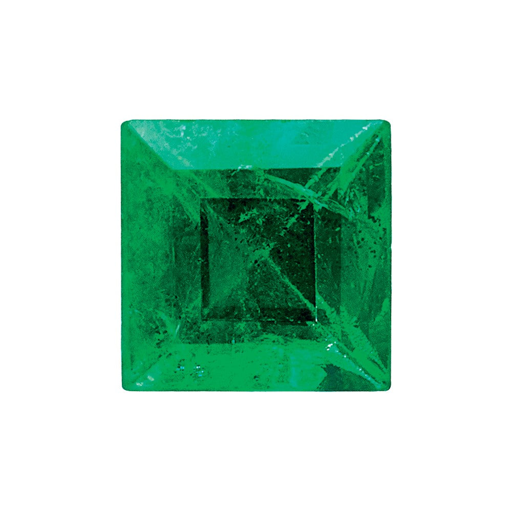 2.75mm Square Step-cut emerald AA Quality