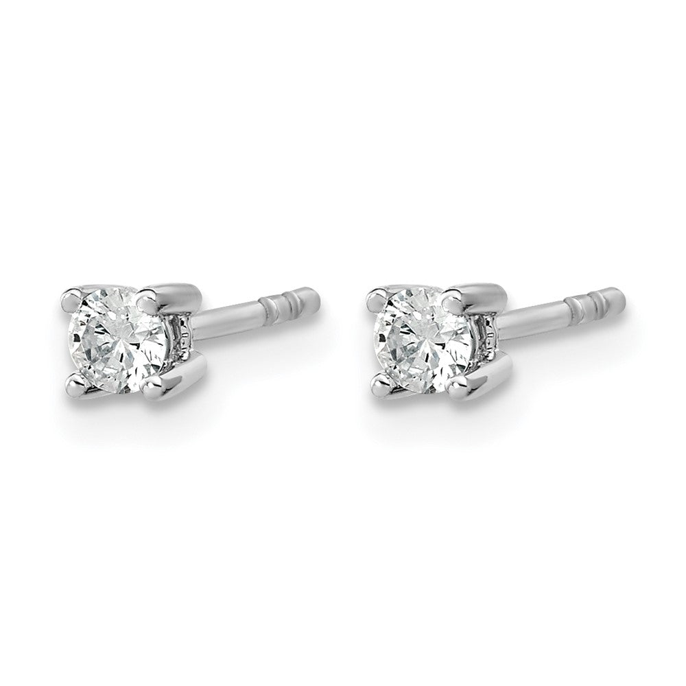 14kw 1/5ct Cert Lab Grown Dia VS+ F+ Round Comp Heavyweight Earrings