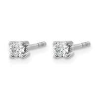 14kw 1/5ct Cert Lab Grown Dia VS+ F+ Round Comp Heavyweight Earrings