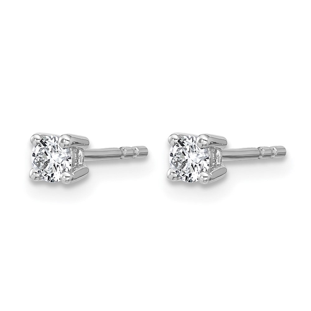 14kw 1/4ct Lab Grown Diamond VS+ F+ Round Comp Heavyweight Earrings