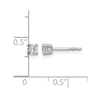 14kw 1/4ct Lab Grown Diamond VS/SI+ G+ Round Comp Heavyweight Earrings