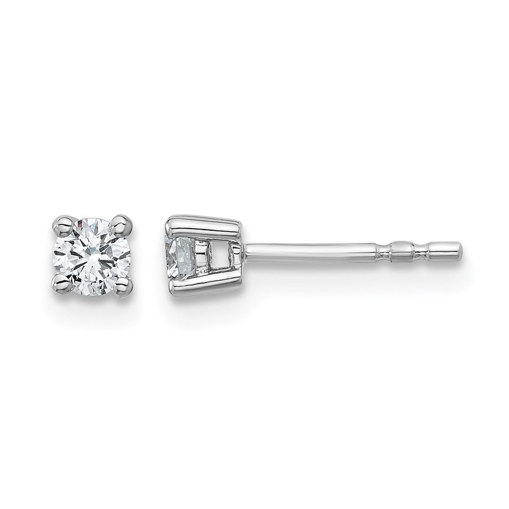 14kw 1/4ct Lab Grown Diamond VS/SI+ G+ Round Comp Heavyweight Earrings