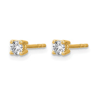 14ky 1/4ct Lab Grown Diamond VS+ F+ Round Comp Heavyweight Earrings