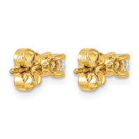 14ky 1/4ct Cert Lab Grown Dia VS/SI+ G+ Round Comp Heavyweight Earrings