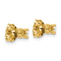 18ky 1/3ct Cert Lab Grown Diamond VS+ F+ Round Complete Stud Earrings
