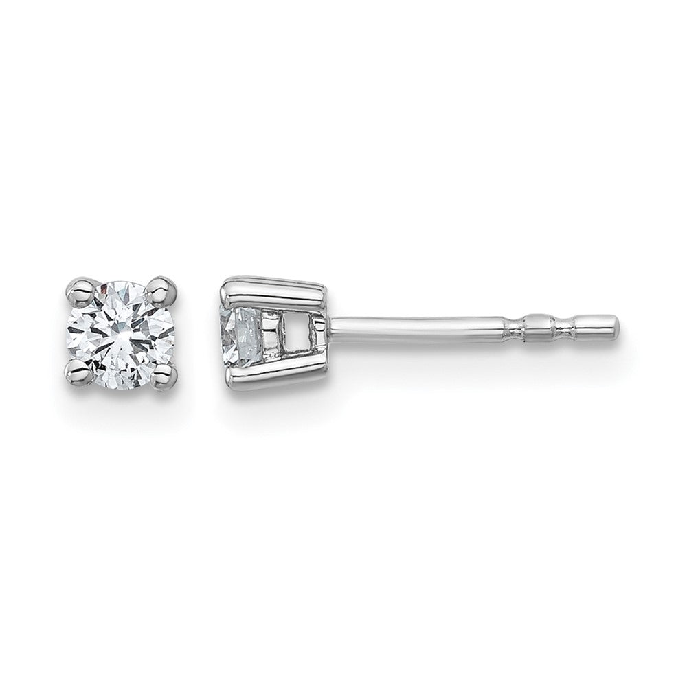 14kw 1/3ct Lab Grown Diamond VS+ F+ Round Comp Heavyweight Earrings