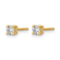 14ky 1/3ct Lab Grown Diamond VS/SI+ G+ Round Comp Heavyweight Earrings