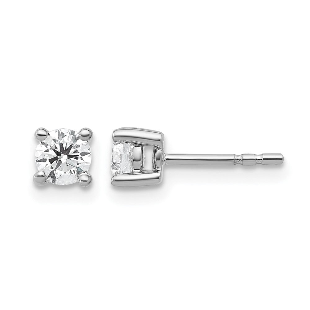 14kw 1/2ct Lab Grown Diamond VS+ F+ Round Comp Heavyweight Earrings