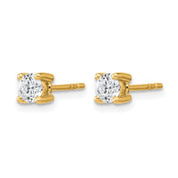 14ky 1/2ct Cert Lab Grown Dia VS+ F+ Round Comp Heavyweight Earrings