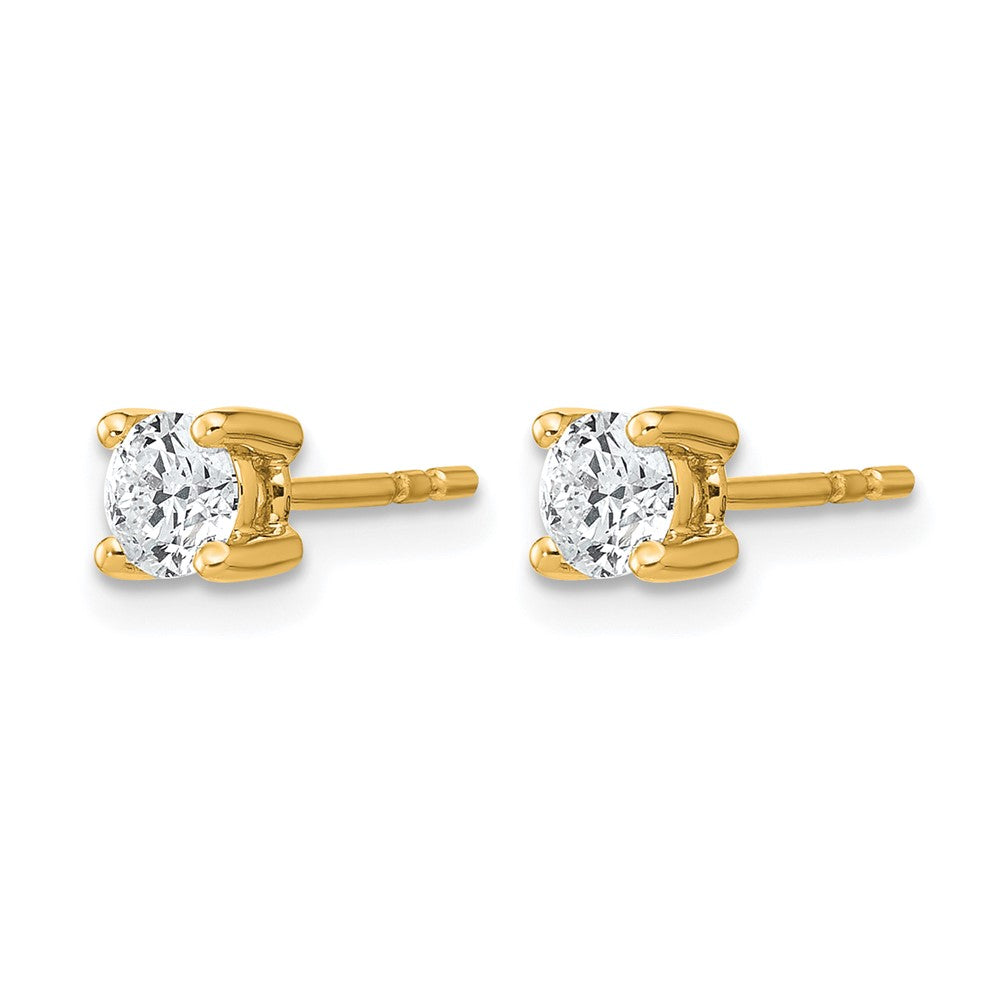 14ky 1/2ct Lab Grown Diamond VS/SI+ G+ Round Comp Heavyweight Earrings