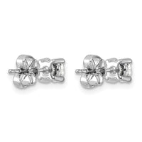 Plat 3/4ct Cert Lab Grown Diamond VS+ F+ Round Complete Stud Earrings