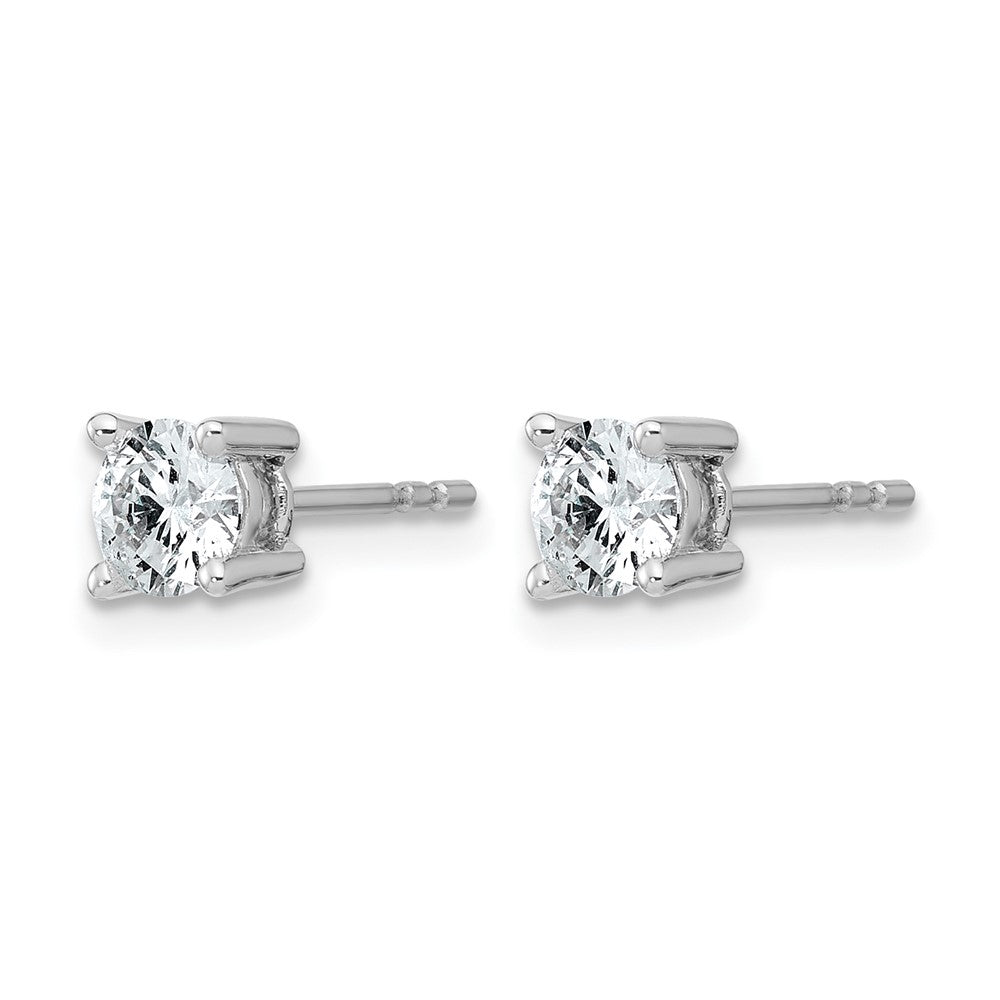 14kw 3/4ct Lab Grown Diamond VS+ F+ Round Complete Hvywt Earrings