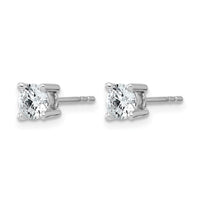 14kw 3/4ct Cert Lab Grown Dia VS+ F+ Round Comp Heavyweight Earrings