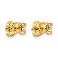 14ky 3/4ct Cert Lab Grown Dia VS/SI+ G+ Round Comp Heavyweight Earrings
