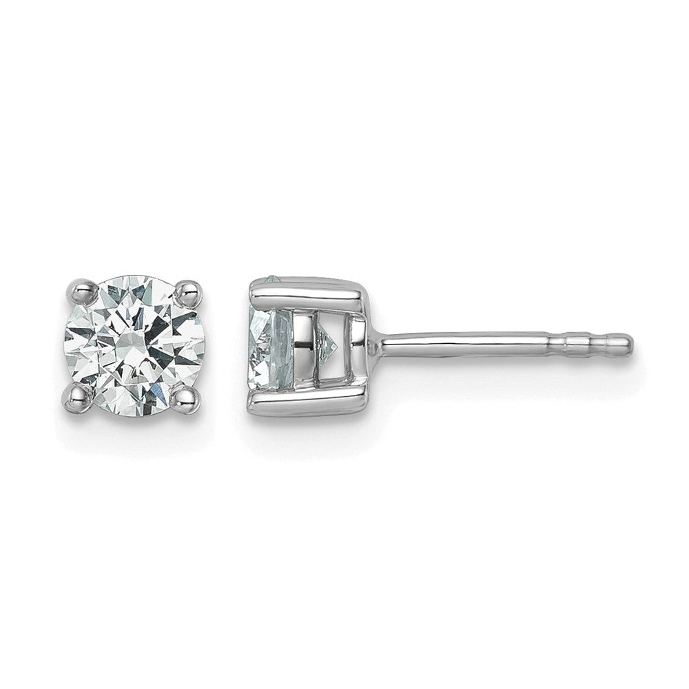 14kw 7/8ct Lab Grown Diamond VS/SI+ G+ Round Comp Heavyweight Earrings