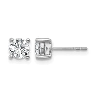 14kw 1ct Lab Grown Diamond VS+ F+ Round Comp Heavyweight Earrings