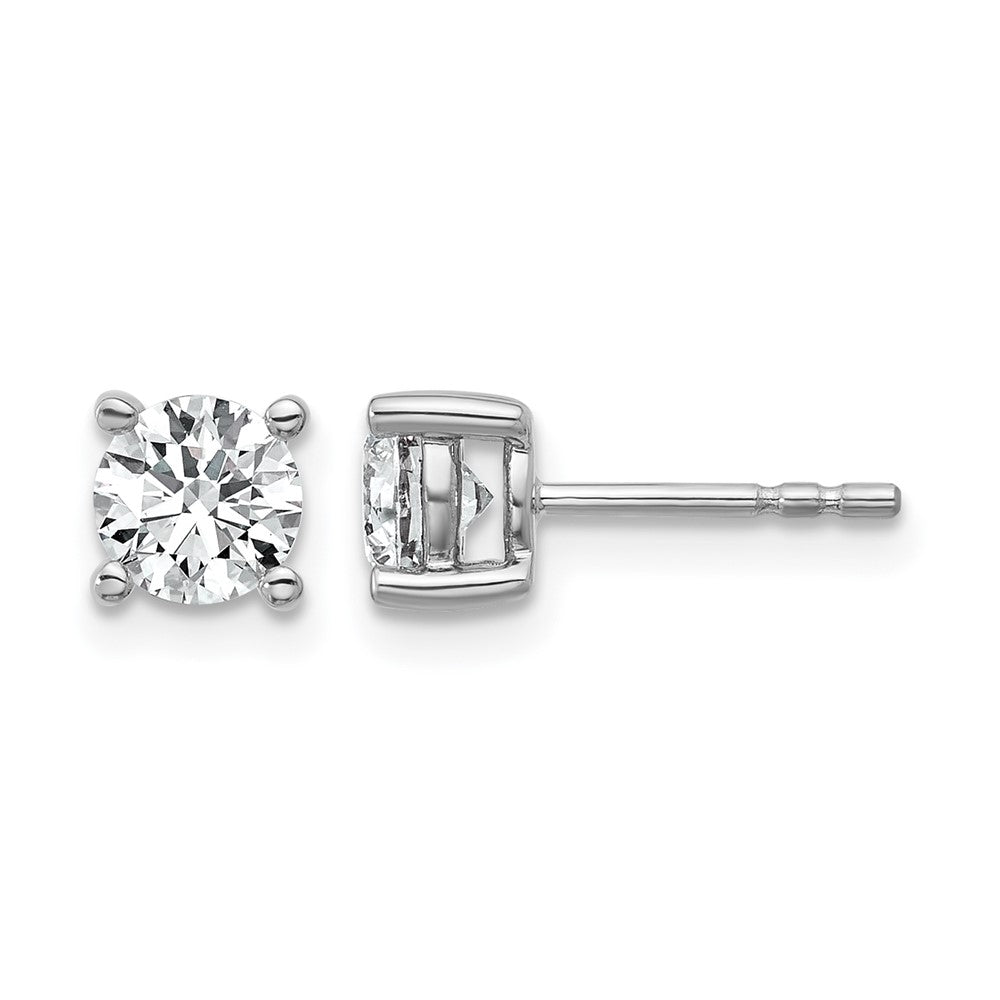 14kw 1ct Lab Grown Diamond VS/SI+ G+ Round Comp Heavyweight Earrings