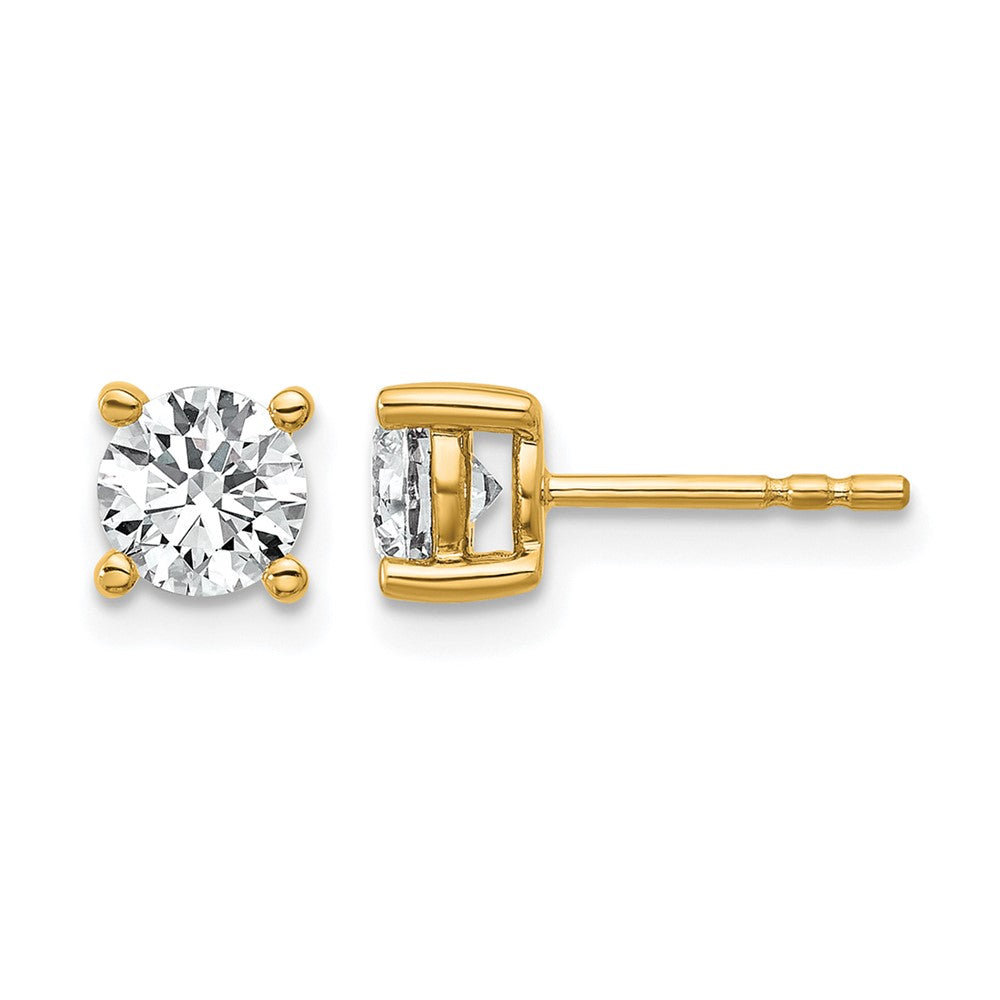 14ky 1ct Lab Grown Diamond VS/SI+ G+ Round Comp Heavyweight Earrings