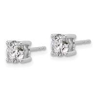 10kw 1 1/2ct Cert Lab Grown Diamond VS+ F+ Round Complete Stud Earrings