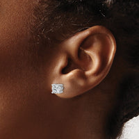 14kw 1 1/2ct Cert Lab Grown Diamond VS/SI+ G+ Comp Hvywt Earrings