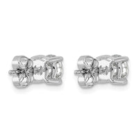 14kw 1 1/2ct Cert Lab Grown Dia VS/SI+ G+ Round Comp Lightweight Earrings