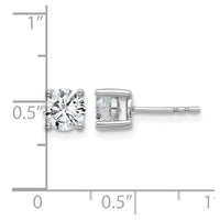 14kw 1 1/2ct Cert Lab Grown Dia VS+ F+ Round Comp Lightweight Earrings