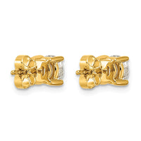 14ky 1 1/2ct Cert Lab Grown Dia VS/SI+ G+ Round Comp Hvywt Earrings