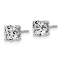 18kw 2ct Cert Lab Grown Diamond VS+ F+ Round Complete Stud Earrings
