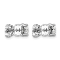 Plat 2ct Lab Grown Diamond VS+ F+ Round Complete Stud Earrings