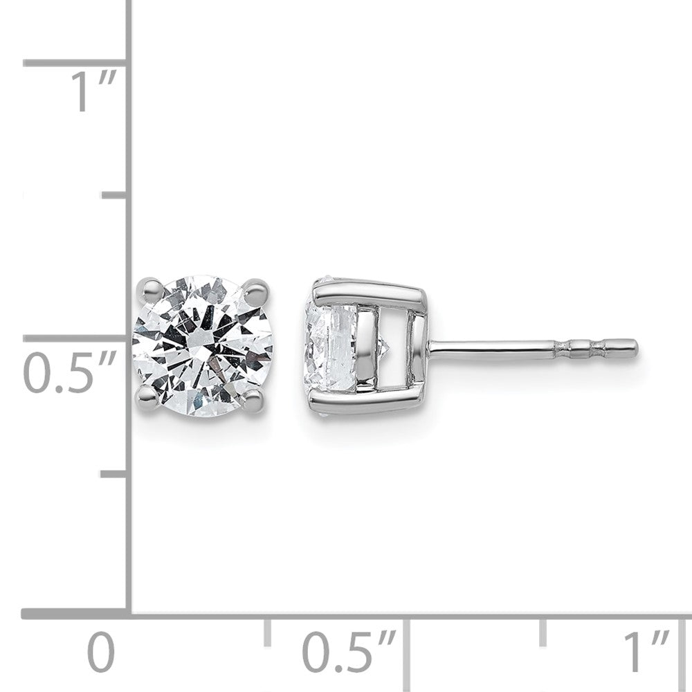 14kw 2ct Lab Grown Diamond VS/SI+ G+ Round Comp Heavyweight Earrings
