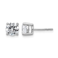 14kw 2ct Cert Lab Grown Dia VS/SI+ G+ Round Comp Heavyweight Earrings