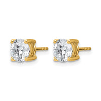 14ky 2ct Cert Lab Grown Diamond VS+ F+ Round Comp Heavyweight Earrings