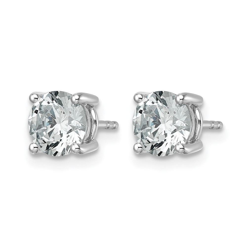 14kw 2 1/2ct Cert Lab Grown Dia VS/SI+ G+ Round Comp Hvywt Earrings