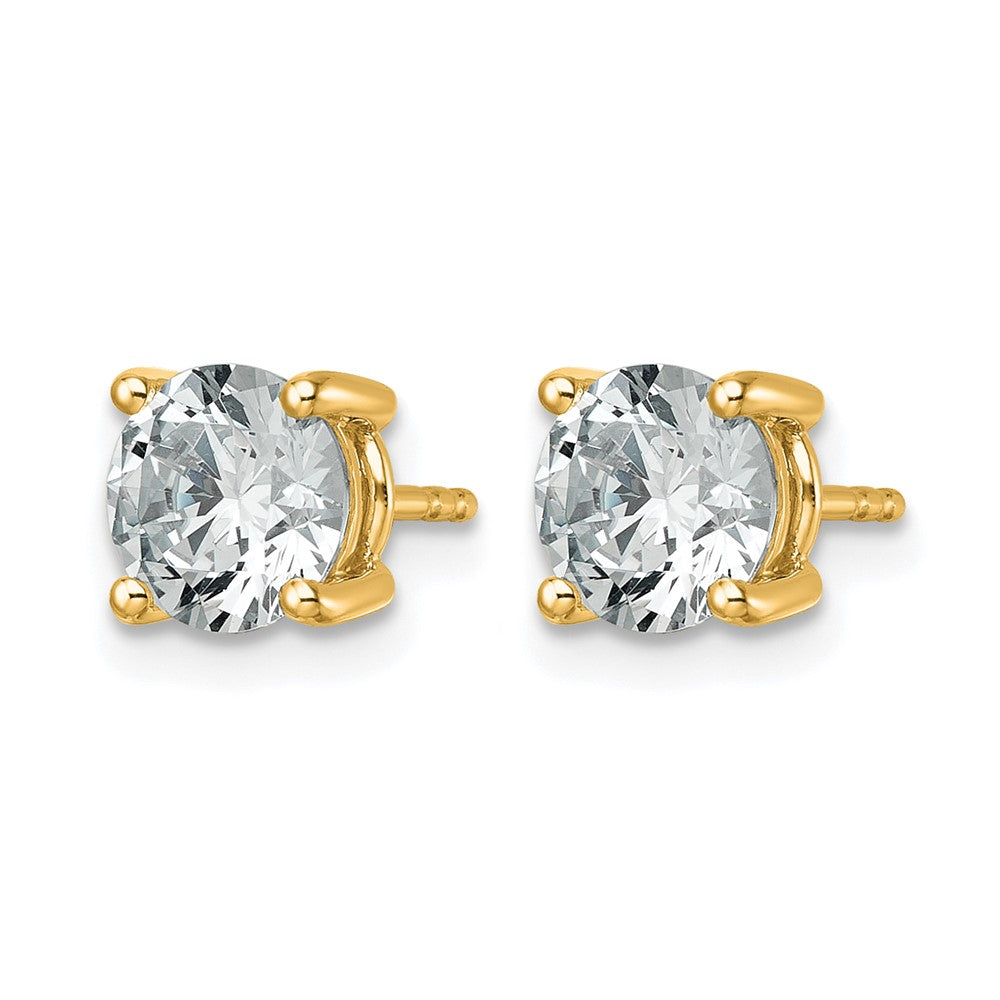 14ky 2 1/2ct Cert Lab Grown Dia VS/SI+ G+ Round Comp Hvywt Earrings
