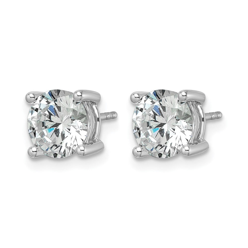 14kw 3ct Lab Grown Diamond VS+ F+ Round Complete Heavyweight Earrings